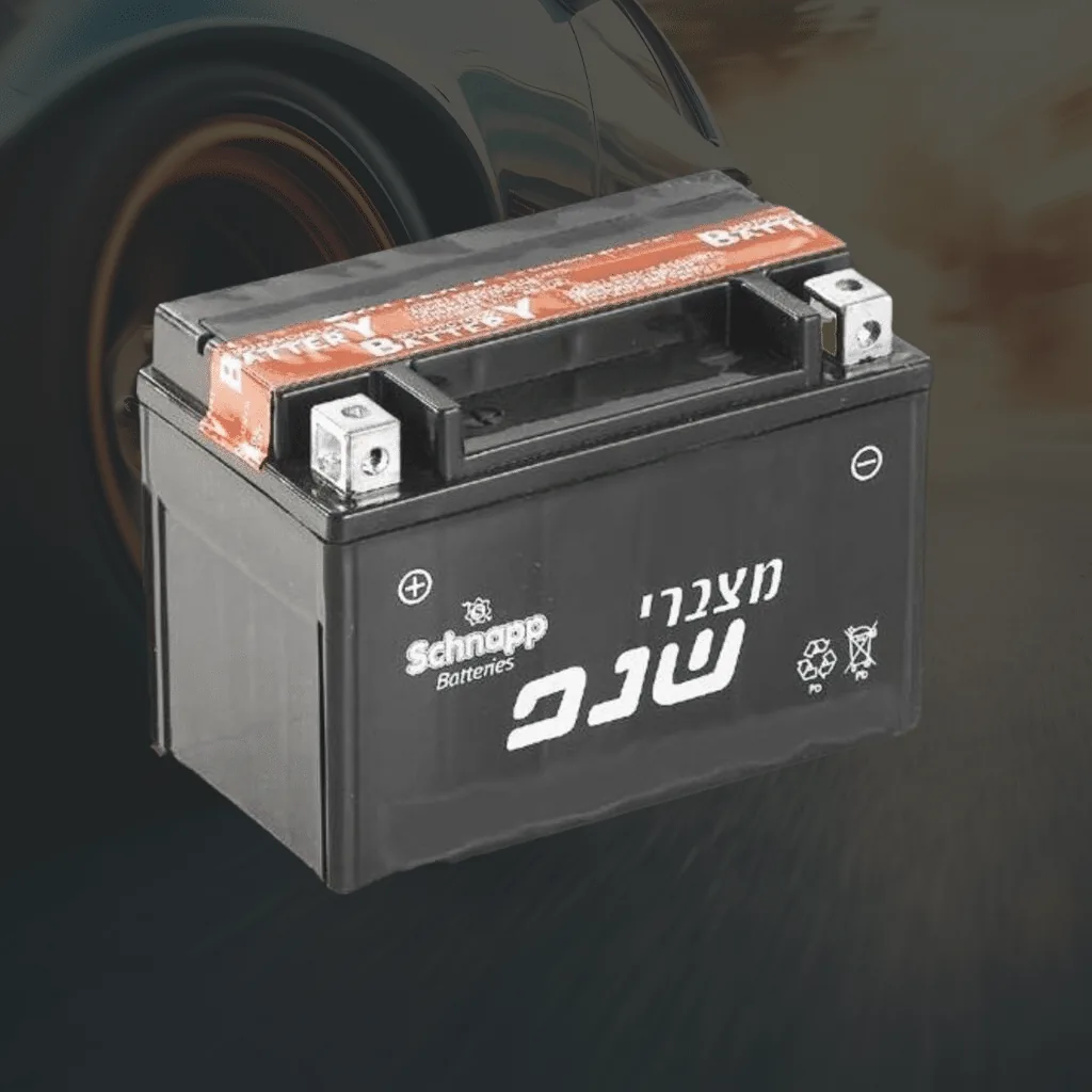 מצבר שחור עם כתובת חברת שנאפ